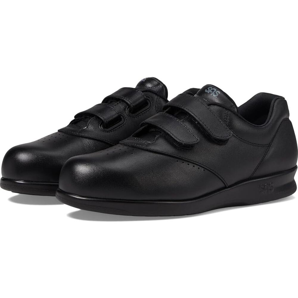 SAS Womens Me Too Adjustable Comfort Shoe US 5.5 XWide EU 36 Black Leather EUC